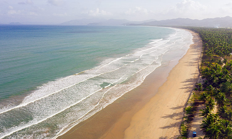 San Vicente white sand beach