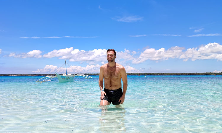 Foreigner in Bantayan Island Cebu